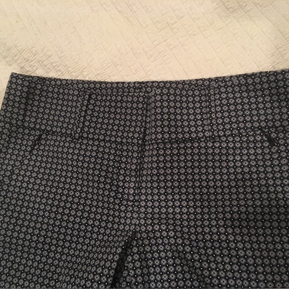 Ann Taylor Navy Pattern Trousers Stretch - Picture 6 of 16